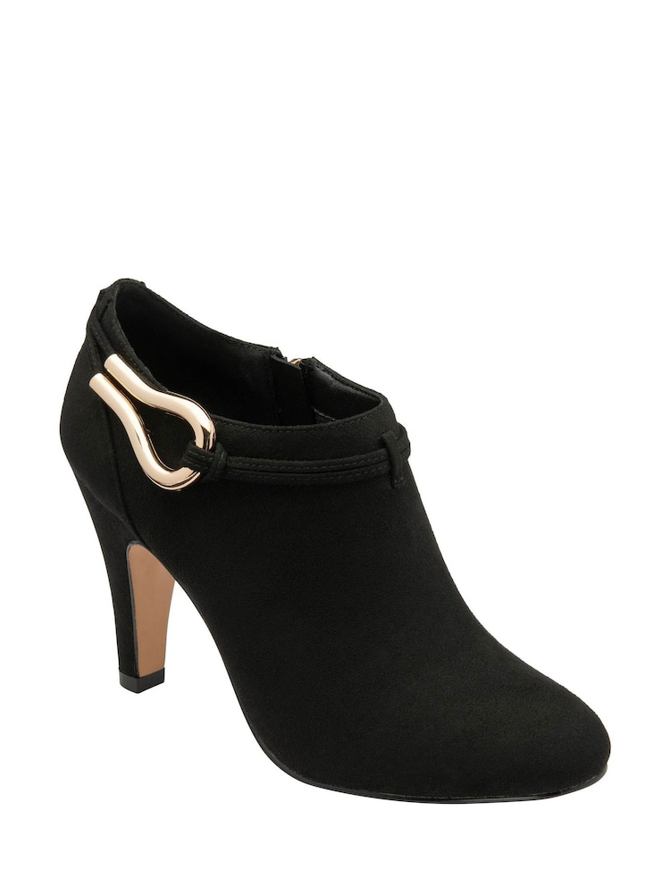 Lotus Black Heeled Shoe Boots - Image 1 of 4 Lotus Black Heeled Shoe Boots - Image 1 of 4