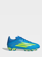 adidas Bright Blue F50 League Multi Ground  Kids Football Boots - Image 3 of 11