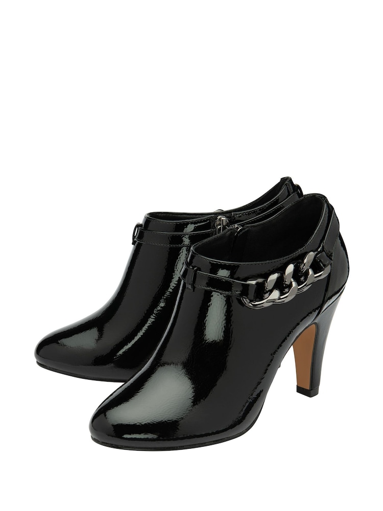 Lotus Black Heeled Shoe Boots - Image 2 of 4