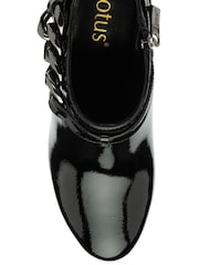 Lotus Black Heeled Shoe Boots - Image 4 of 4