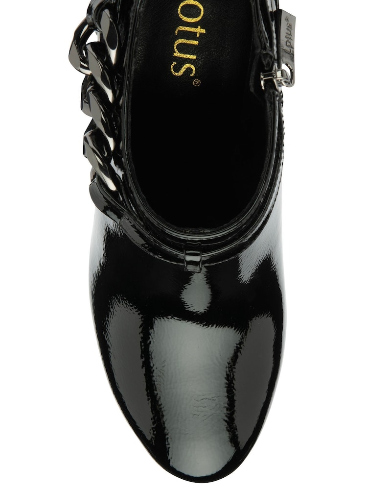Lotus Black Heeled Shoe Boots - Image 4 of 4
