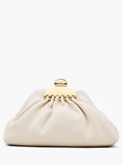 Marc Jacobs White The Small Claw Clip Clutch - Image 1 of 4