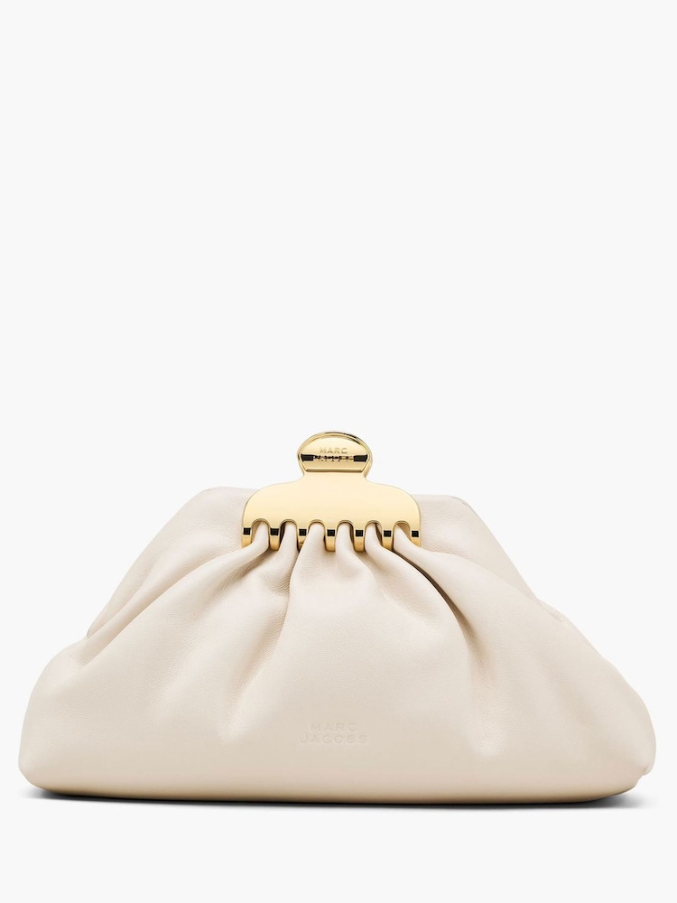 Marc Jacobs White The Small Claw Clip Clutch - Image 1 of 4