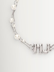 Marc Jacobs Silver Tone Balloon Pearl Bracelet - Image 2 of 3