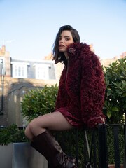 Amy Lynn Red Celeste Faux Shearling Coat - Image 4 of 9