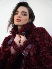Amy Lynn Red Celeste Faux Shearling Coat - Image 5 of 9