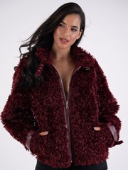 Amy Lynn Red Celeste Faux Shearling Coat - Image 9 of 9