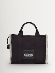 Marc Jacobs Black The Medium Tote Jacquard Bag - Image 5 of 10