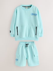 Baker by Ted Baker Oversized Sweatshirt and Shorts Set - Image 1 of 9