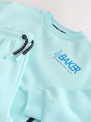 Blauw - Baker by Ted Baker oversized sweatshirt en shortset - Afbeelding 10 van 15