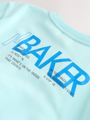 Blauw - Baker by Ted Baker oversized sweatshirt en shortset - Afbeelding 15 van 15