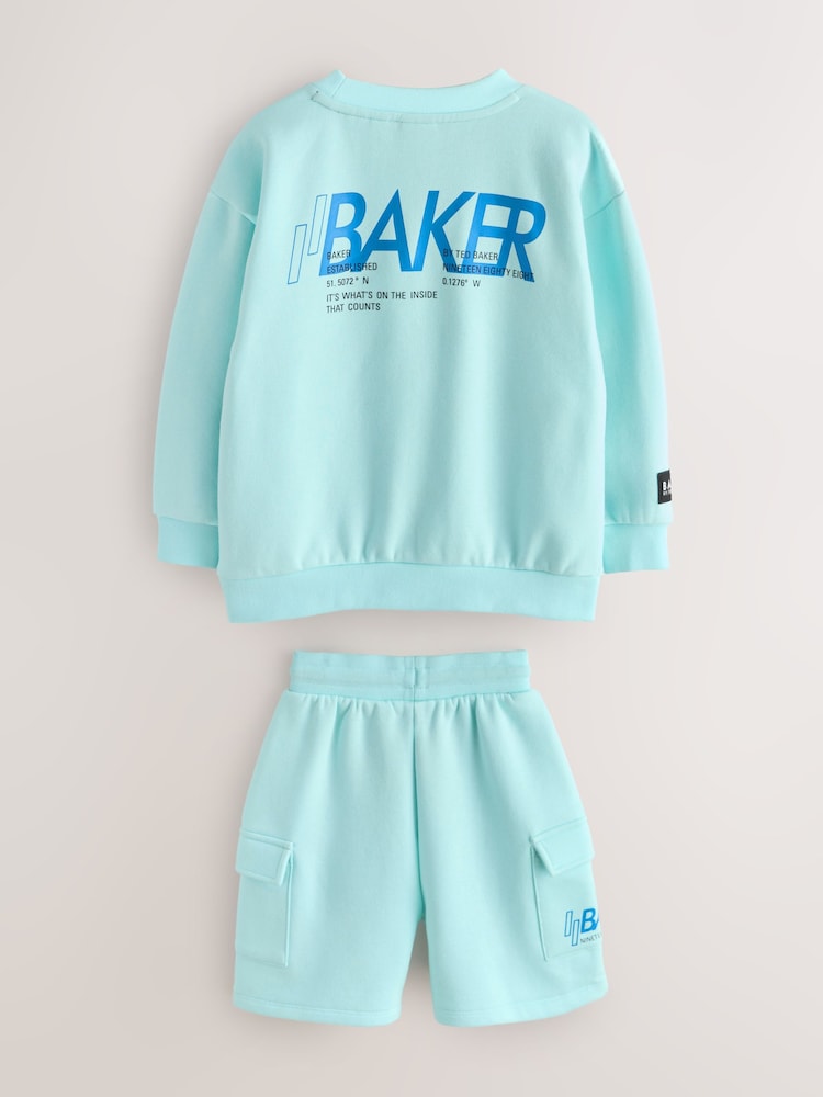 Baker by Ted Baker Oversized Sweatshirt and Shorts Set - Image 2 of 9