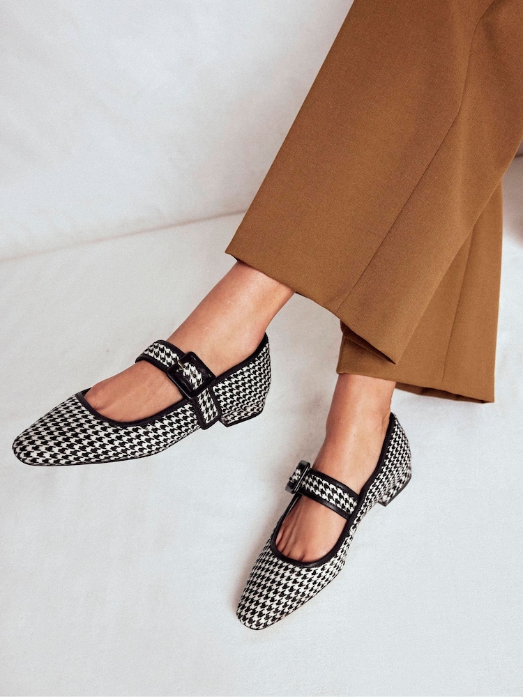 Boden White Vic Chisel Toe Mary Janes Shoes - Image 1 of 5