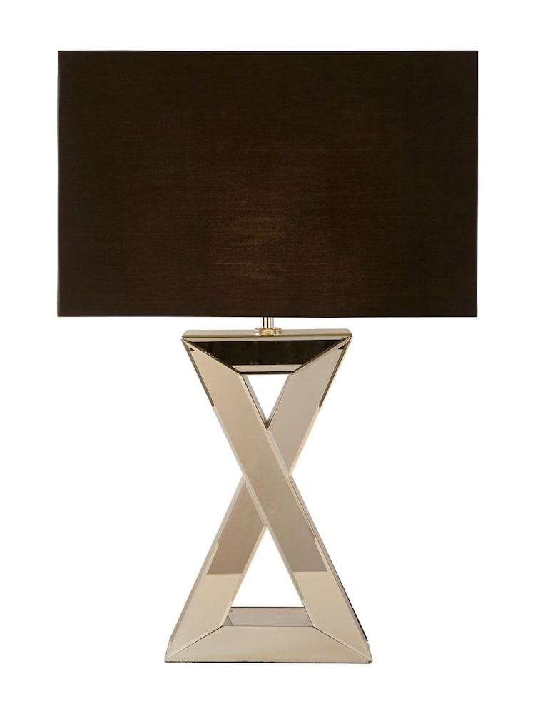 Searchlight Chrome Xylo Table Lamp - Image 2 of 4 Searchlight Chrome Xylo Table Lamp - Image 2 of 4