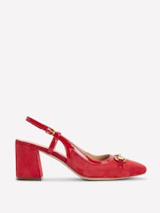 Vermelho - Boden Iris Snaffle Slingback Heels - Imagem 2 de 5