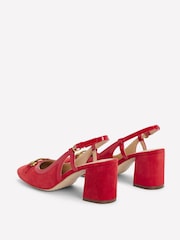 Vermelho - Boden Iris Snaffle Slingback Heels - Imagem 5 de 5