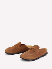 Boden Brown Suede Mule Clogs - Image 3 of 5