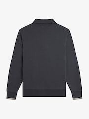 Fred Perry Black 1/4 Zip Sweatshirt - Image 2 of 2