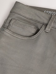 Taupe Brown Slim Fit Comfort Stretch Jeans - Image 4 of 5