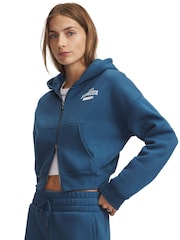 Under Armour Blue Icon Fleece Novelty Full Zip Hoodie - Image 1 of 3