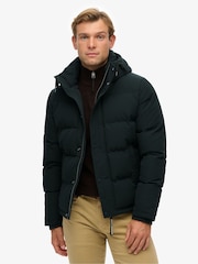 Superdry Green Everest Short Hooded Puffer Jacket - Image 2 of 6