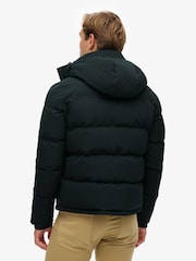 Superdry Green Everest Short Hooded Puffer Jacket - Image 3 of 6