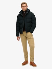 Superdry Green Everest Short Hooded Puffer Jacket - Image 4 of 6