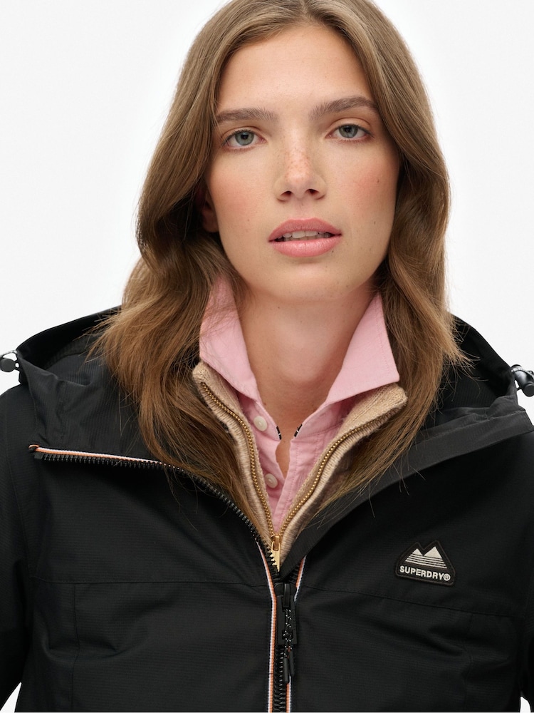 Superdry Black Essential Tri Windbreaker Jacket - Image 6 of 6