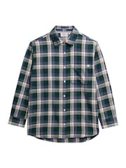 Superdry Green Check Flannel Boyfriend Shirt - Image 6 of 7