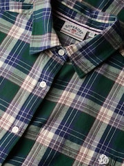 Superdry Green Check Flannel Boyfriend Shirt - Image 7 of 7