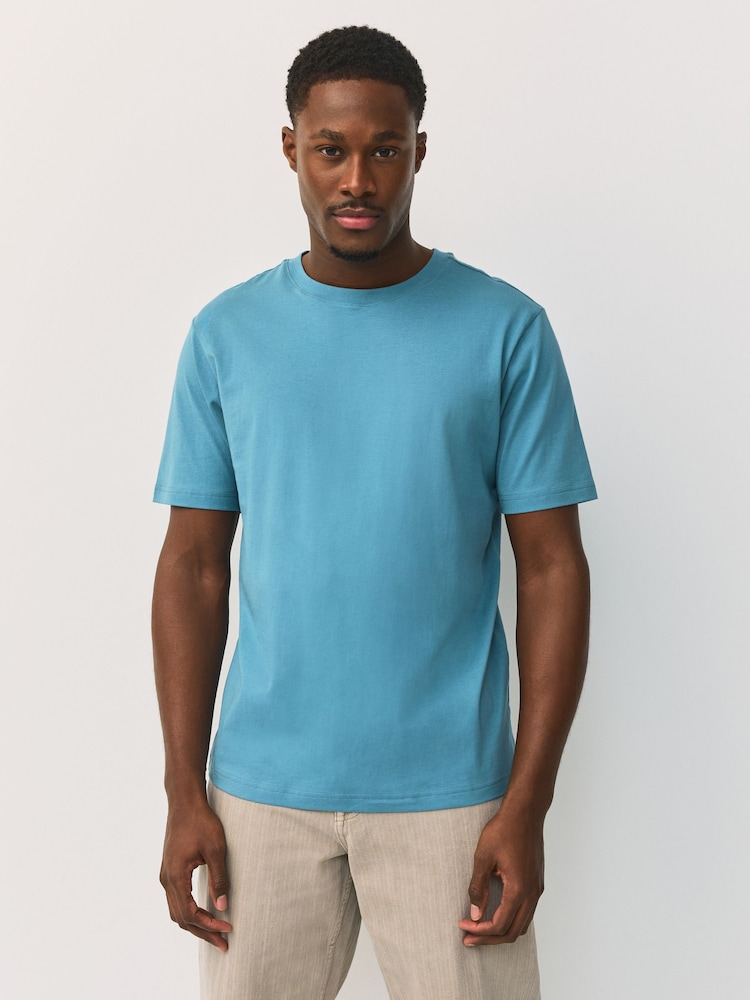 Blue Marine Regular Fit Essential Crew Neck Cotton T-Shirt - Image 1 of 7