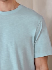 Blue Lightweight Slub Modal T-Shirt - Image 4 of 7