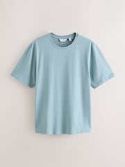 Blue Lightweight Slub Modal T-Shirt - Image 5 of 7
