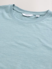 Blue Lightweight Slub Modal T-Shirt - Image 6 of 7