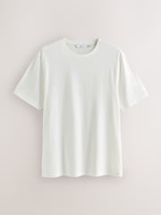 Ecru Lightweight Slub Modal T-Shirt - Image 5 of 7