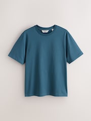 Blue Regular Fit Signature SUPIMA® Cotton Crew Neck T-Shirt - Image 5 of 7