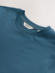 Blue Regular Fit Signature SUPIMA® Cotton Crew Neck T-Shirt - Image 6 of 7