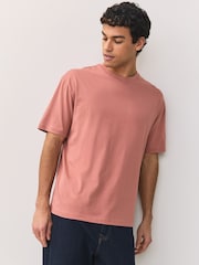 Mint/Lilac/Ecru/Coral/Blue Essential Cotton T-Shirts Relaxed Fit 5 Pack - Image 10 of 11