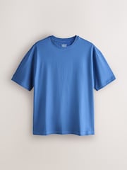 Mint/Lilac/Ecru/Coral/Blue Essential Cotton T-Shirts Relaxed Fit 5 Pack - Image 4 of 11