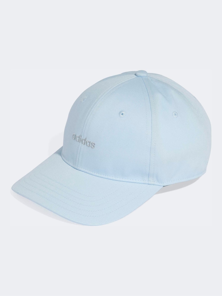 adidas Light Blue Linear Embroidered Cap - Image 1 of 4 adidas Light Blue Linear Embroidered Cap - Image 1 of 4