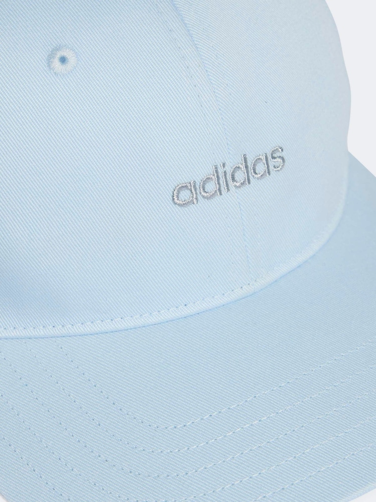 adidas Light Blue Linear Embroidered Cap - Image 4 of 4 adidas Light Blue Linear Embroidered Cap - Image 4 of 4