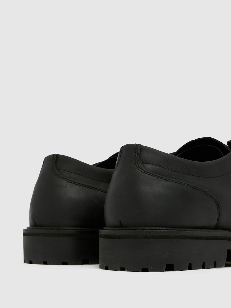 Schuh Presley Leather Apron Black Shoes - Image 4 of 4 Schuh Presley Leather Apron Black Shoes - Image 4 of 4