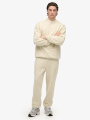 Superdry Cream Blank Oversized Crew Sweattop - Image 4 of 7