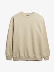 Superdry Cream Blank Oversized Crew Sweattop - Image 6 of 7