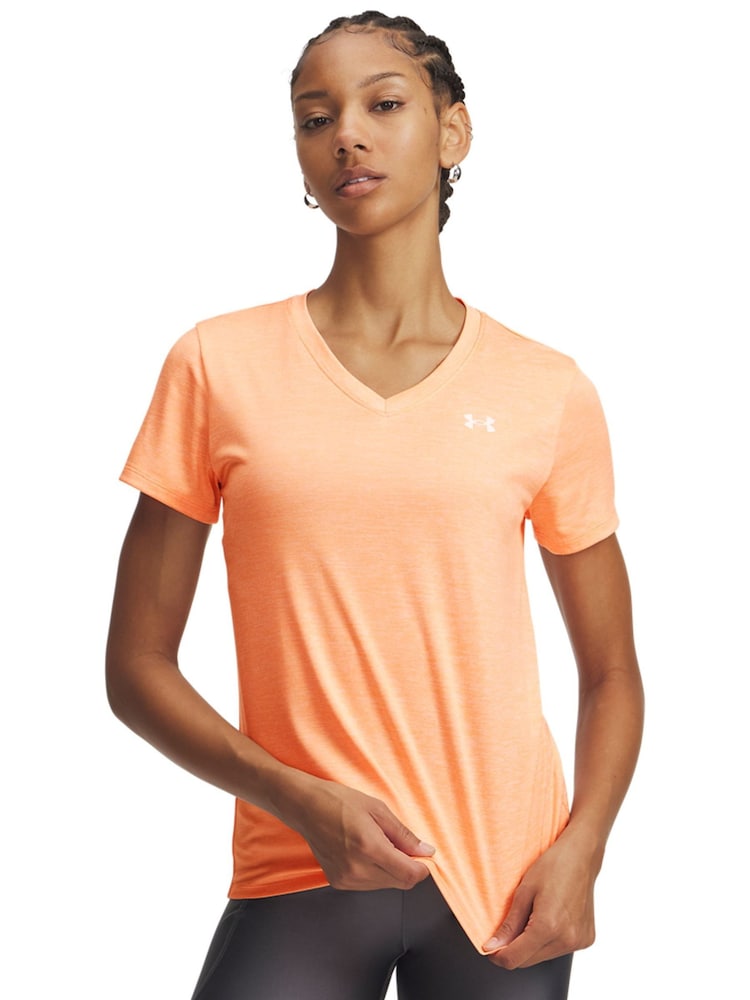 Under Armour Orange Tech V-Neck T-Shirt - Image 1 of 3