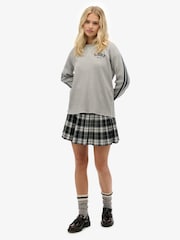 Superdry Grey Athletic Essentials Graphic Long Sleeve Top - Image 4 of 6