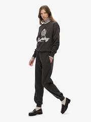 Superdry Black Country Club Cuff Joggers - Image 5 of 7