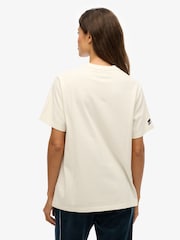 Superdry White Athletic Essentials Oversized T-Shirt - Image 2 of 6