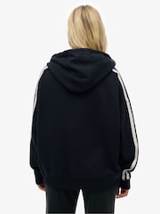 Superdry Blue Athletic Essentials Relaxed Zip Hoodie - Image 2 of 6