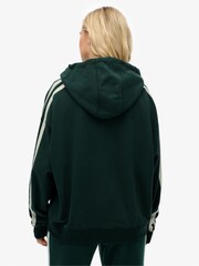 Superdry Green Athletic Essentials Relaxed Zip Hoodie - Image 3 of 7